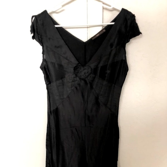 Black silk Hazel dress Y2K Whimsigoth - Picture 5 of 13